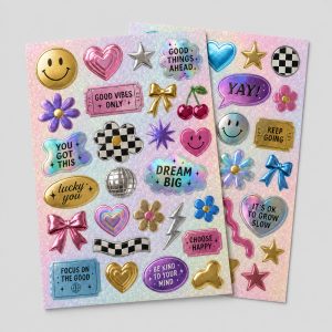 Sticker Pack Glitter A3