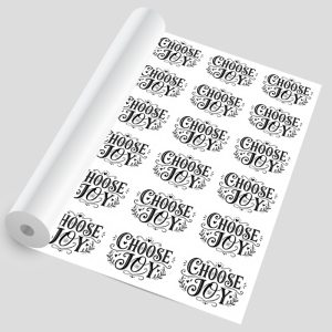 Sticker Clear Transparan Meteran (UV Ink)