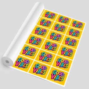 Sticker Vinyl Meteran (UV Ink)